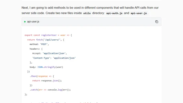 Building an authenticated MERN Stack App Using Material UI