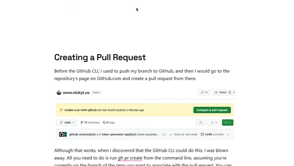 Boost productivity with the GitHub CLI