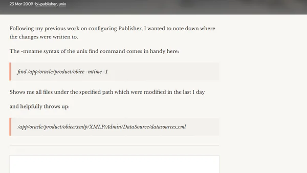 Finding config files in unix