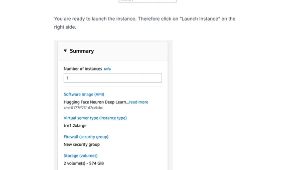 Setting up AWS Trainium for Hugging Face Transformers