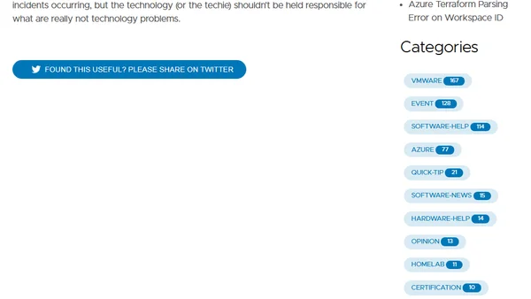 It's not the Technology's Fault