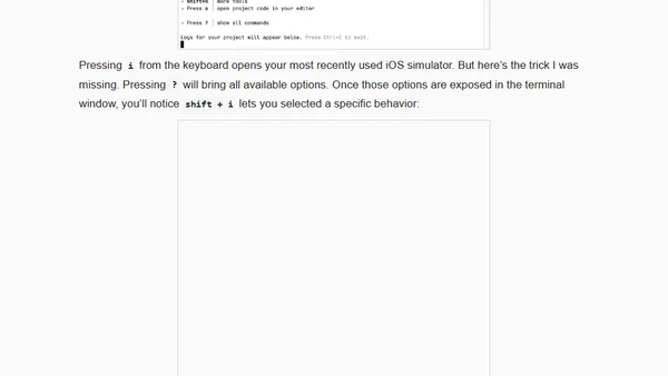 How to use multiple iOS simulators at once with Expo CLI