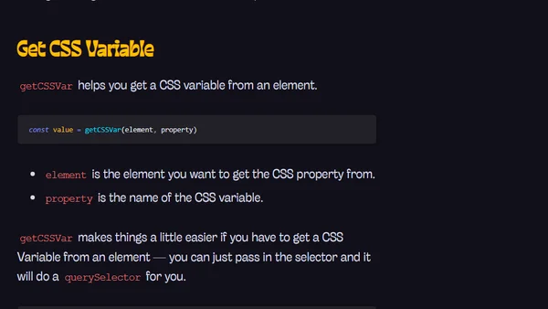 The easiest way to get and set CSS Variables in JavaScript