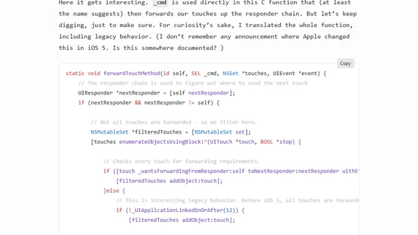 A Story About Swizzling "the Right Way™" and Touch Forwarding
