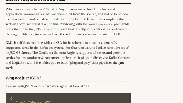 Ingesting XML data into Kafka - Introduction