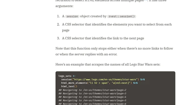 How to Scrape Multiple Pages in R and Rvest