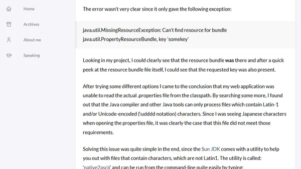 Japanese and Java resource bundles