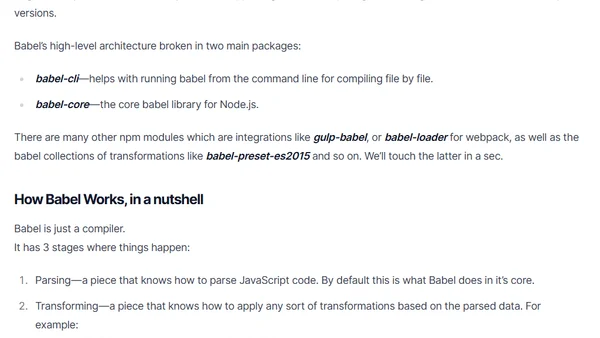 Primer to Babel.js