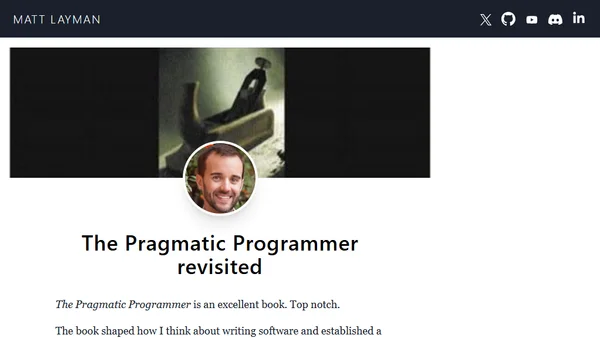 The Pragmatic Programmer revisited