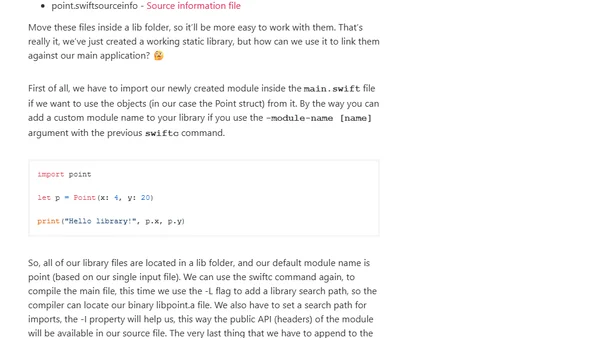 Building static and dynamic Swift libraries using the Swift compiler