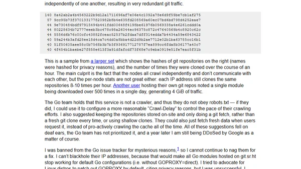 Google has been DDoSing SourceHut for over a year