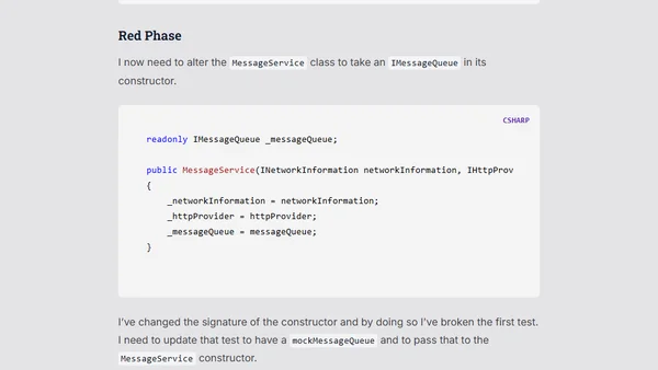 Test Driven Development: In Practice