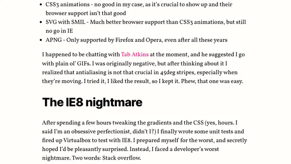 A polyfill for HTML5 progress element, the obsessive perfectionist way