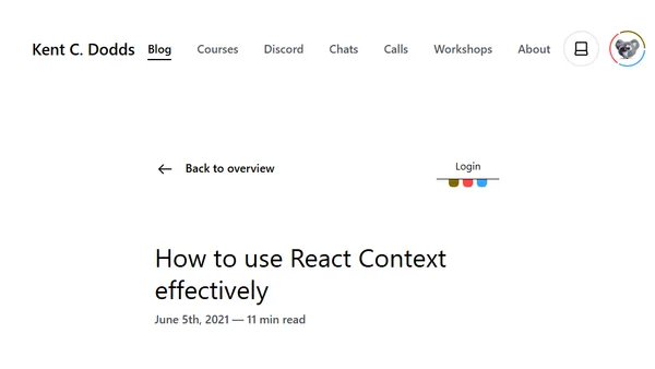How to use React Context effectively