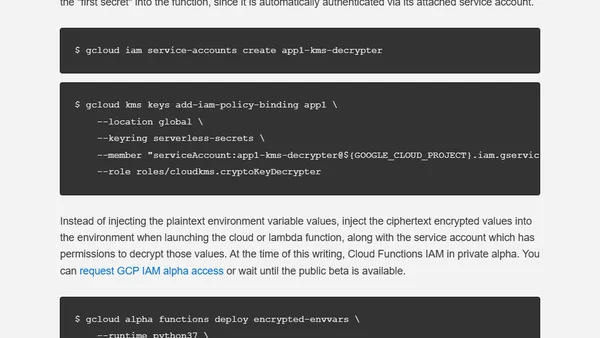 Secrets in Serverless