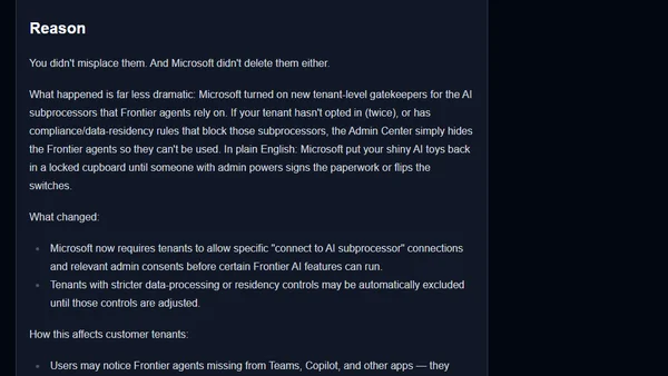 Help! My Frontier Office Agents disappeared! What do?