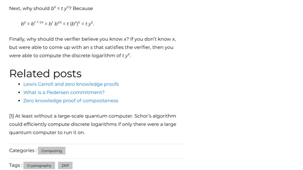 How to prove you know a discrete logarithm