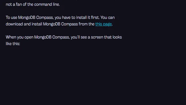 How to setup a local MongoDB Connection