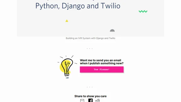 Building an IVR System with Python, Django and Twilio