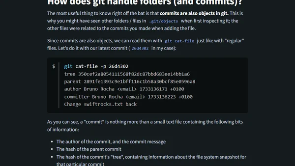 What happens when you move a file in git?
