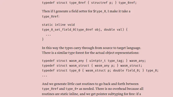 six thoughts on generating c