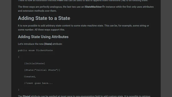 Simple State Machine Updates