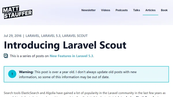 Introducing Laravel Scout