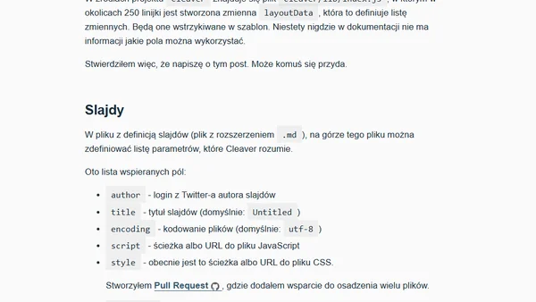 Jak stworzyć swój szablon do Cleaver?