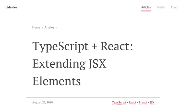 TypeScript + React: Extending JSX Elements