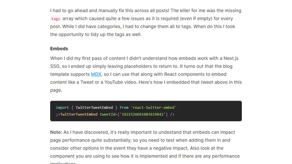 How I moved my blog from Wordpress to a static site on Next.js
