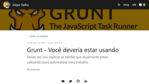 Grunt - Você deveria estar usando