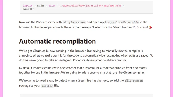 Using Gleam JS with Elixir’s Phoenix