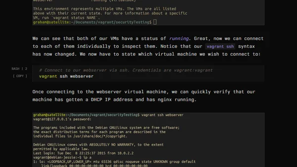 Wandering Vagrant: A Crash Course in Vagrant Virtual Machines