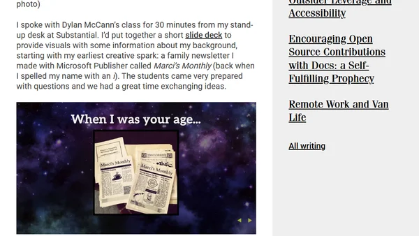 Speak at your local elementary school.