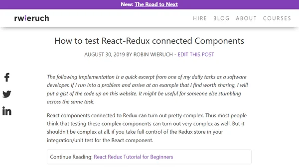 How to test React-Redux connected Components