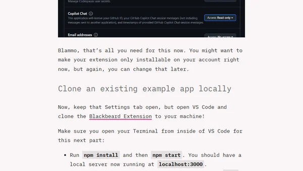 A Quick Guide for Building your own GitHub Copilot Extension