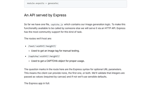 Let's Build a CAPTCHA Generator with Node.js