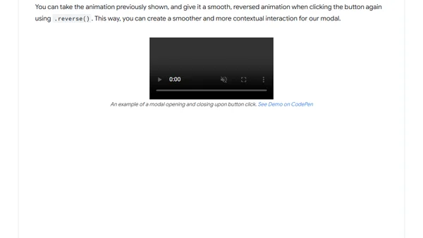 Web Animations API improvements in Chromium 84