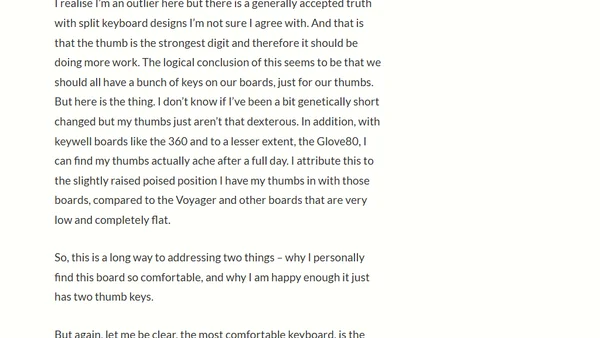 Review: ZSA Voyager, split, mechanical keyboard