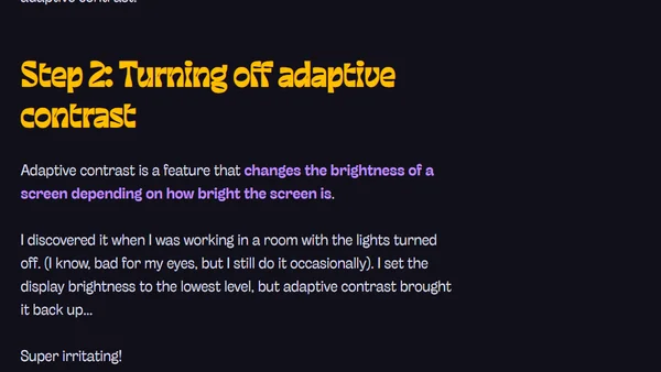 Preventing a Windows PC from adjusting the screen's brightness automatically