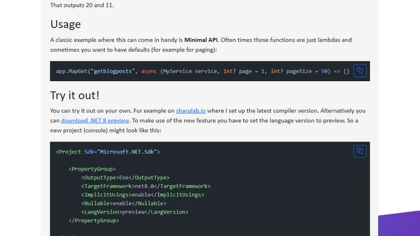 C# 12: Default Parameters in Lambdas