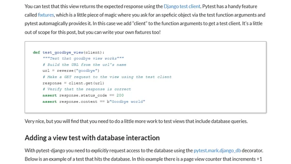 How to setup Django with Pytest on GitHub Actions