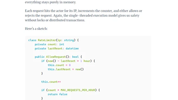 Building with Distributed Actors