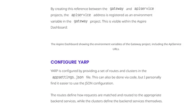 Using YARP as BFF within .NET Aspire: Integrating YARP into .NET Aspire