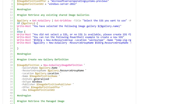 How to migrate a managed Windows Server 2022 image to Shared Image Gallery on Azure