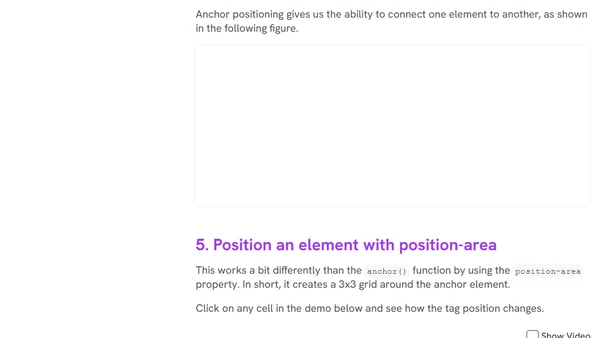 The Basics of Anchor Positioning
