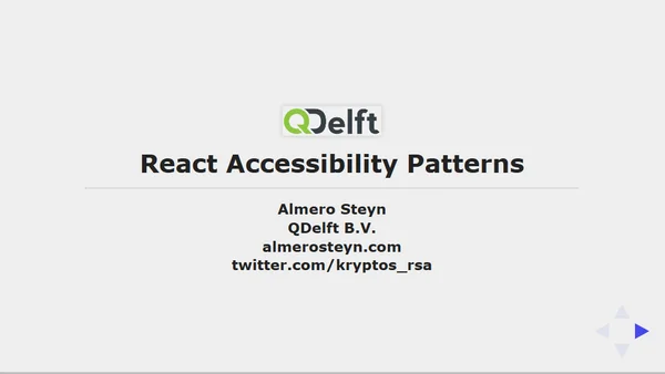 React Accessibility Patterns