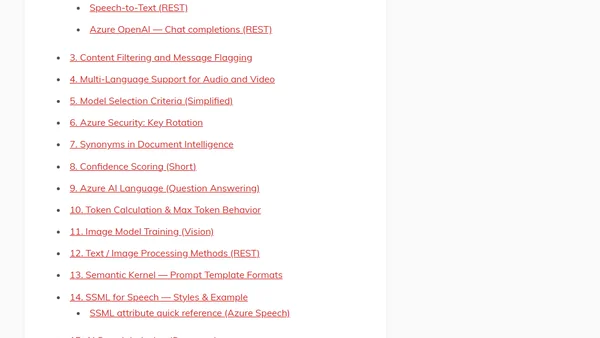 AI-102: Microsoft Azure AI Engineer Associate Study Guide