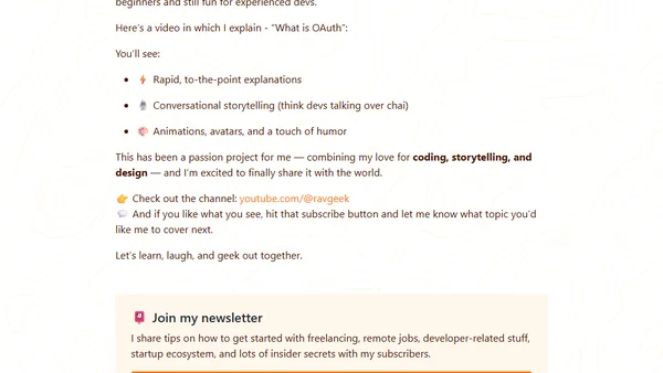 Introducing Ravgeek: Dev Concepts in 60 Seconds
