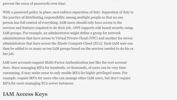 Best Practices for Authentication Options on AWS